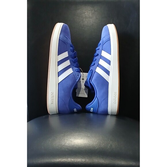 Adidas Grand Court Blue/White Sneakers W Fat Laces. IH1039. Men Size 11. NWB main image 4